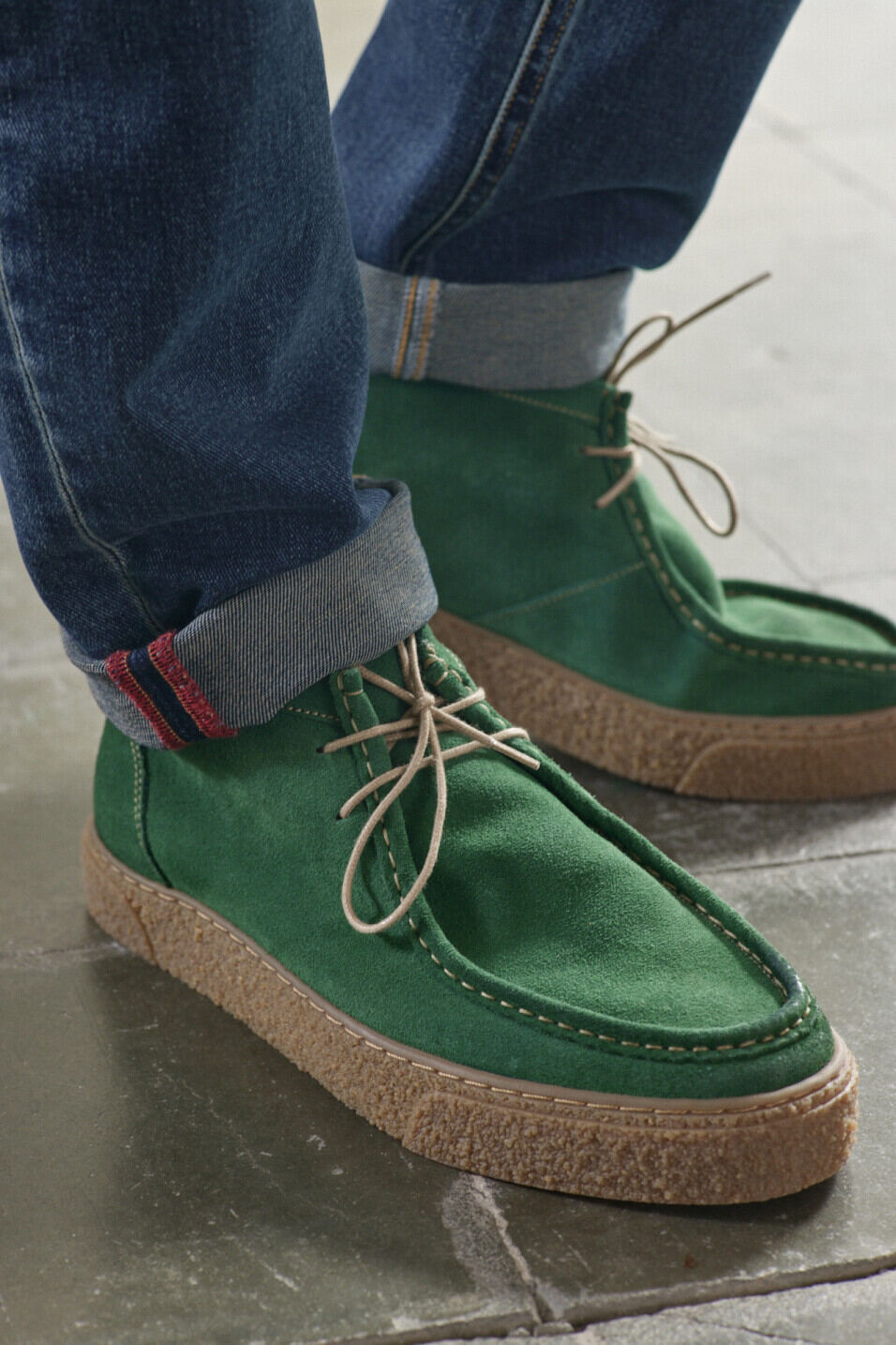 Boots en cuir Homme Keo Suede Green | Freeman T. Porter