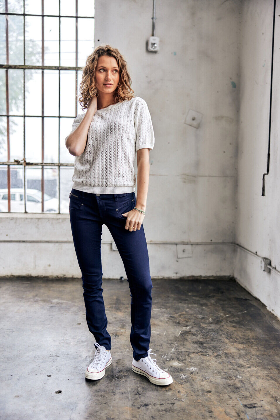 Slim jeans Woman Alexa Slim Flora | Freeman T. Porter