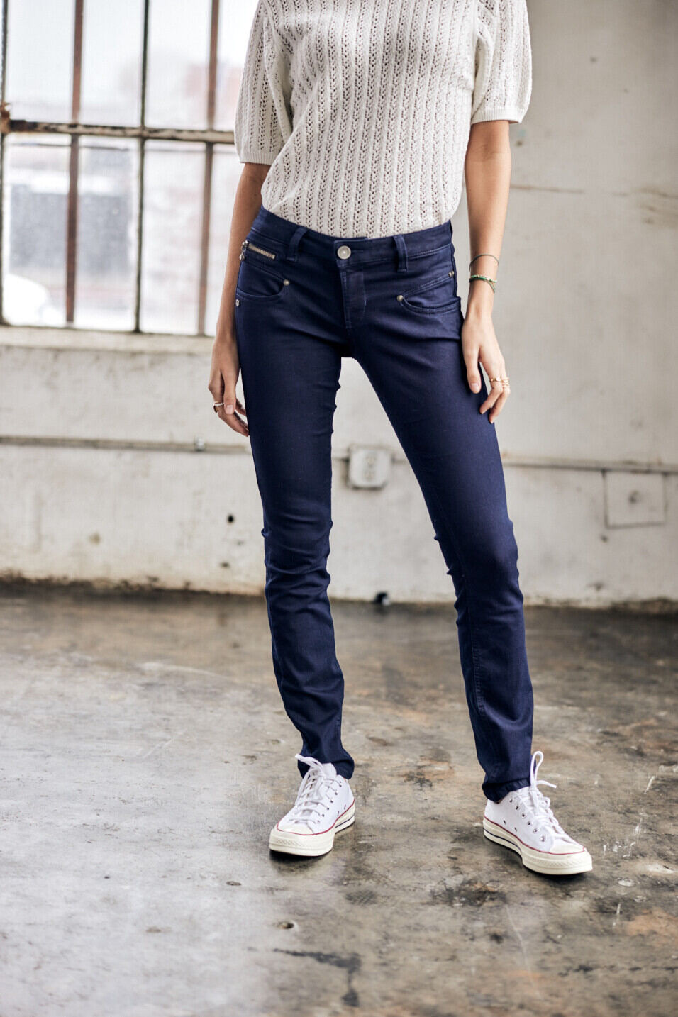 Slim jeans Woman Alexa Slim Flora | Freeman T. Porter