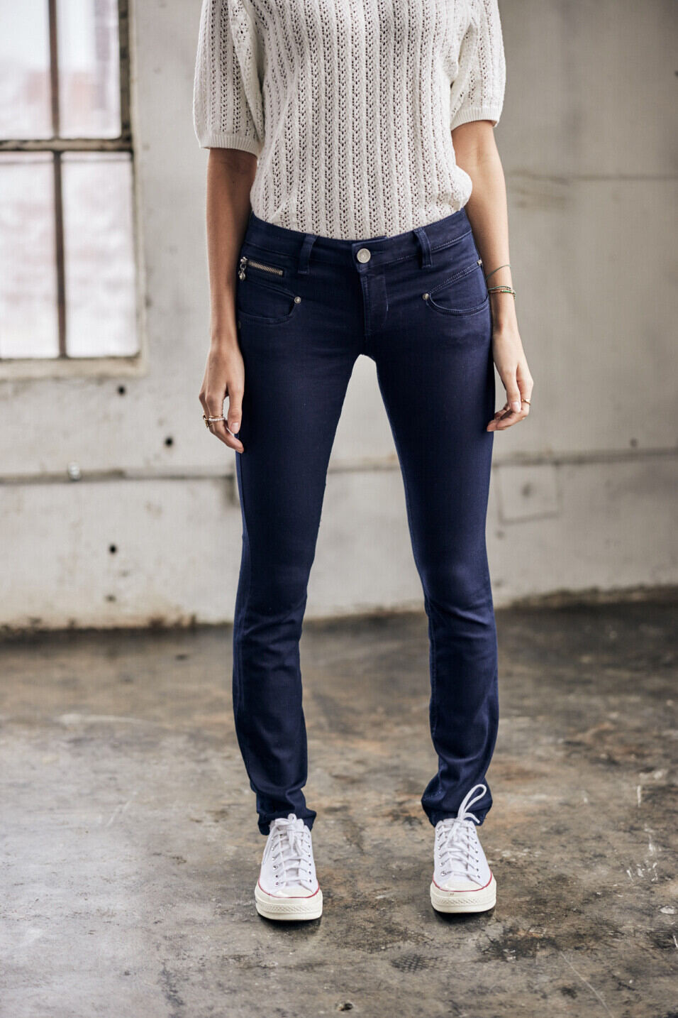 Jeans slim Femme Alexa Slim Flora | Freeman T. Porter