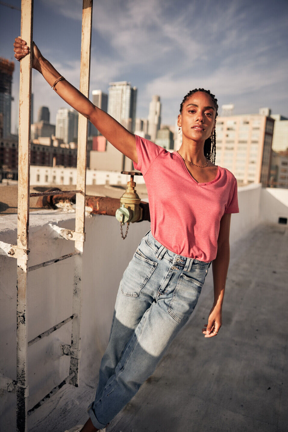 Straight T-shirt Woman Tarissa Icon American beauty | Freeman T. Porter