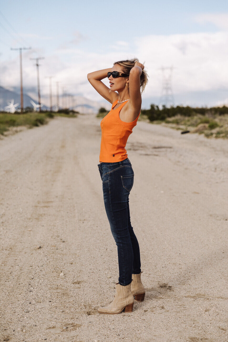 Skinny jeans Woman Alexa High Waist Cropped Fever | Freeman T. Porter
