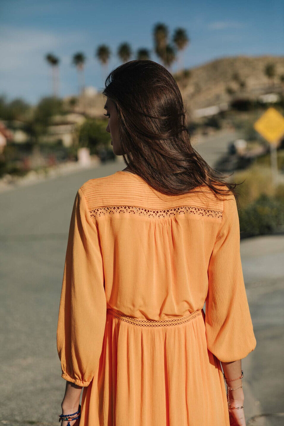 Short dress Woman Rafilda Plain Color Safran | Freeman T. Porter