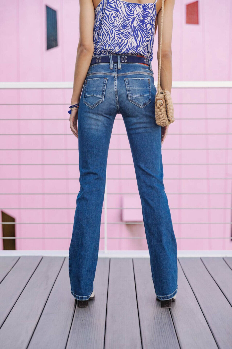 Bootcut-Jeans Woman Betsy Saopolo med | Freeman T. Porter