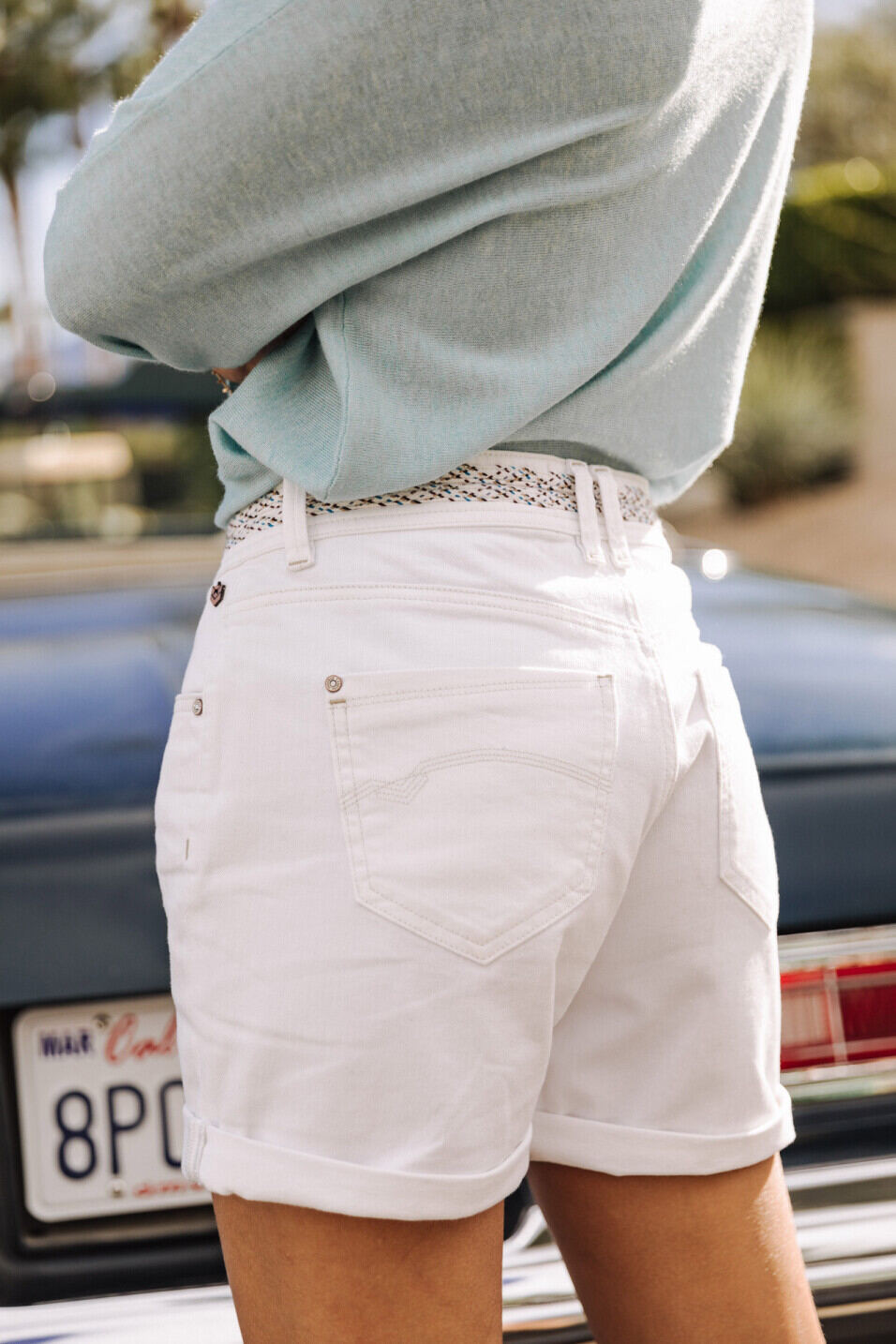 Pantalones cortos sueltos Woman Skylie Andalousia Off white | Freeman T. Porter
