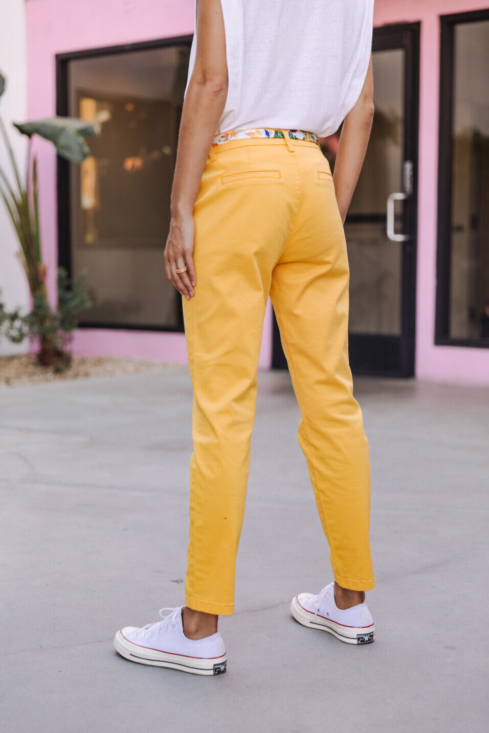 Pantalon chino Femme Claudia Felicita Spectra yellow | Freeman T. Porter