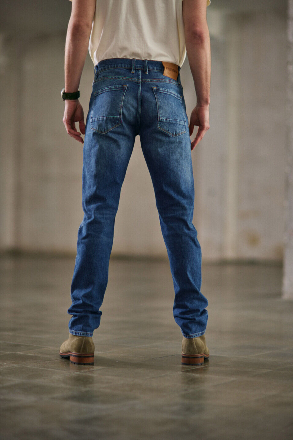 Gerade Jeans Man Jimmy Medium vintage indigo | Freeman T. Porter
