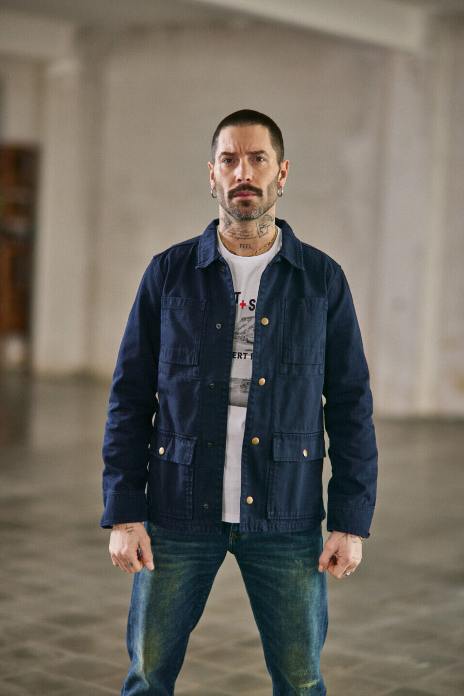 Workwear jacket Man Luck Indigo | Freeman T. Porter