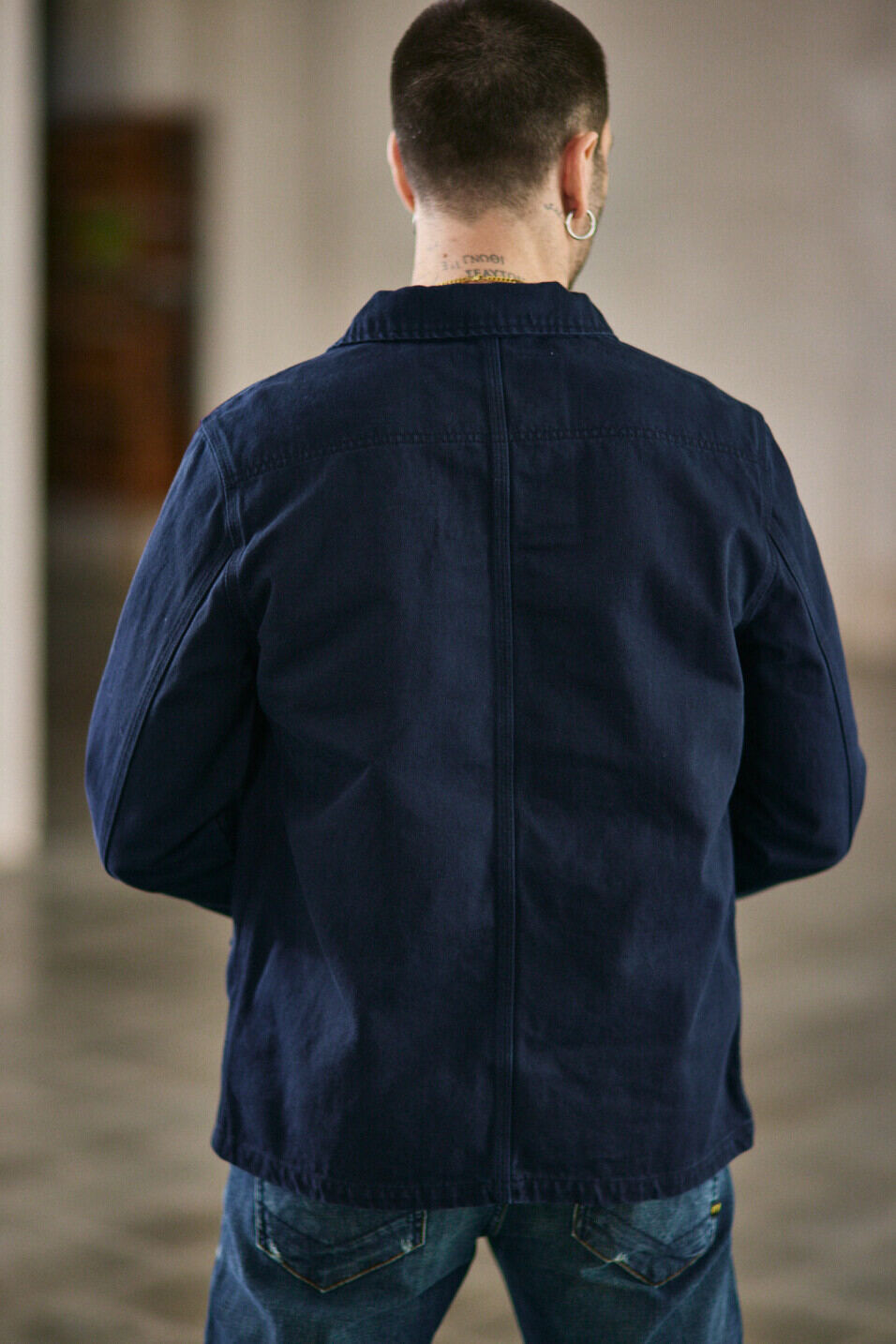 Workwear jacket Man Luck Indigo | Freeman T. Porter