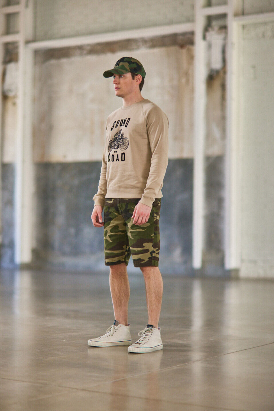 Straight shorts Man Wakero Military camou | Freeman T. Porter