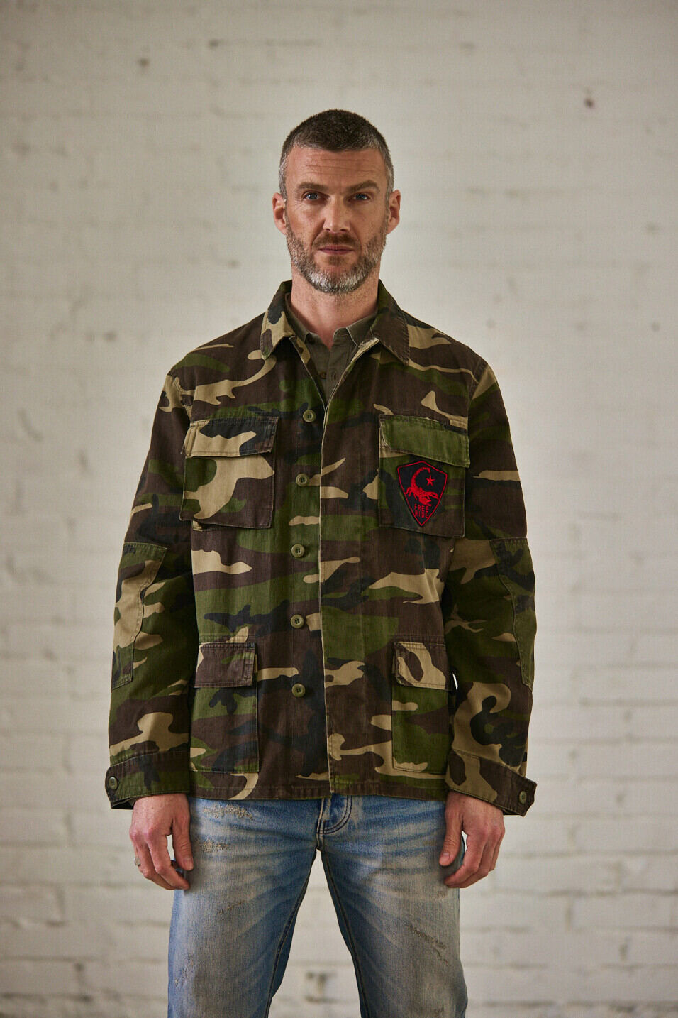 Veste style worker Homme Marshal Camou Military camou | Freeman T. Porter