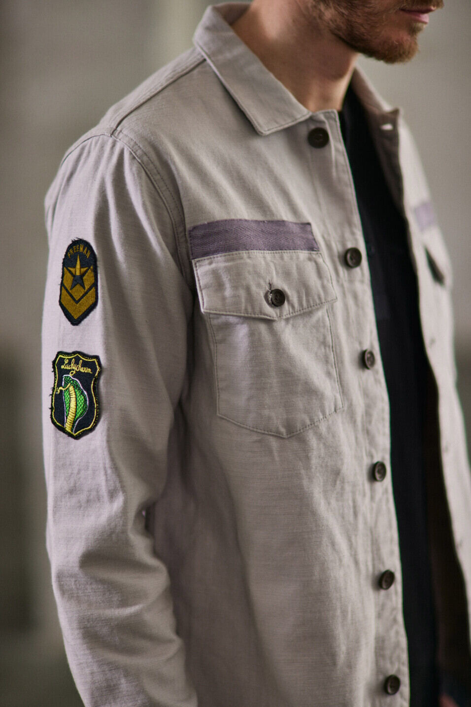 Militärisches Überhemd Man Camilo Military Moonstruck | Freeman T. Porter