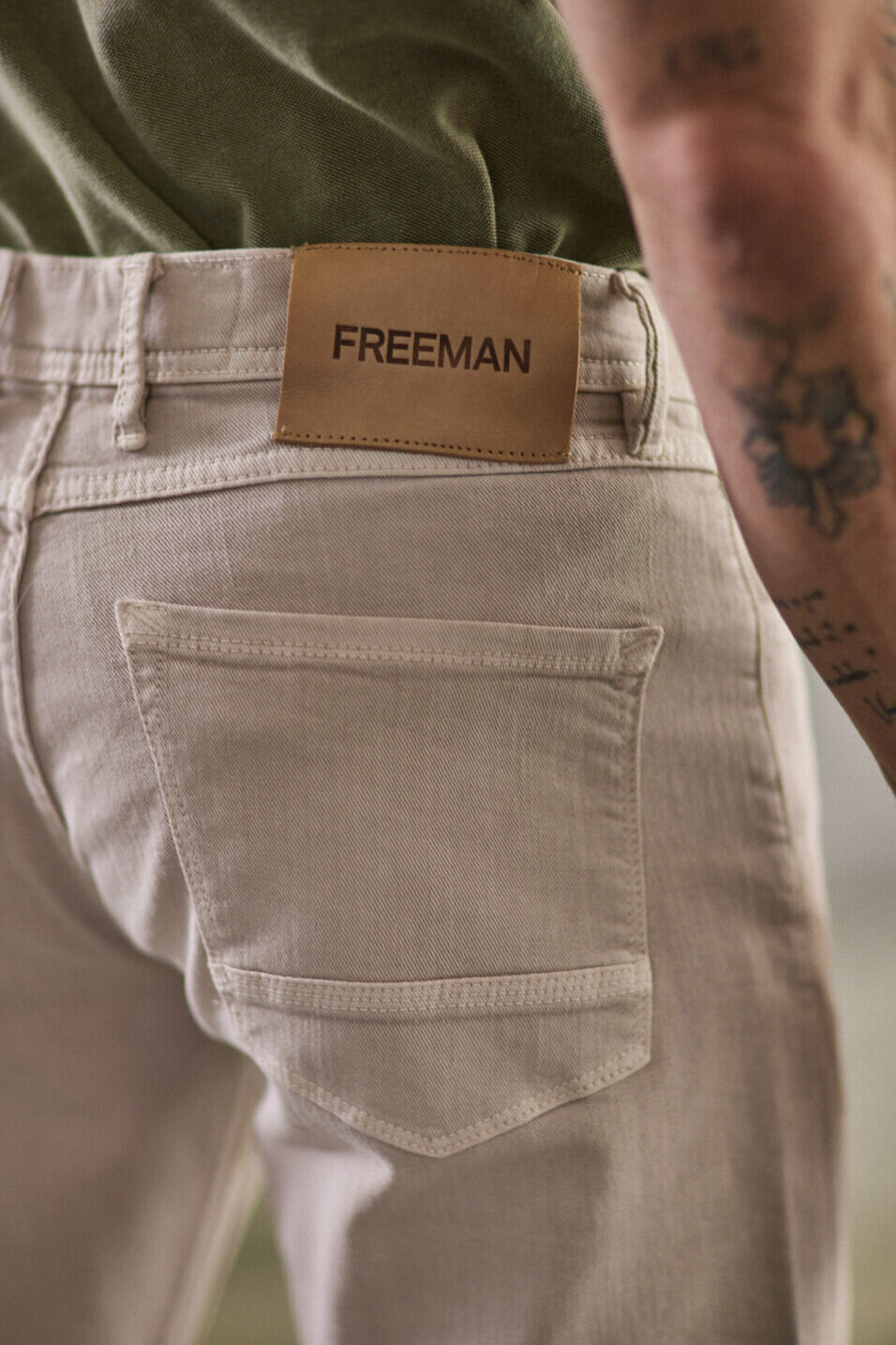 Gerade Jeans Man Jimmy California Simply taupe | Freeman T. Porter