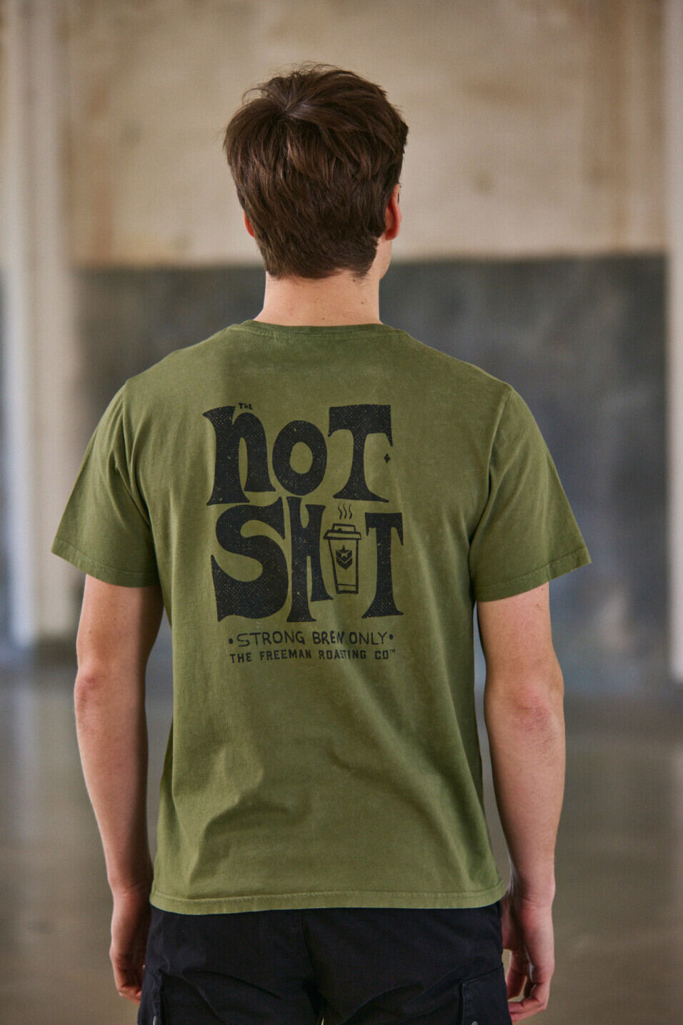 Printed T-shirt Man Ivander Hot Shot Winter moss | Freeman T. Porter