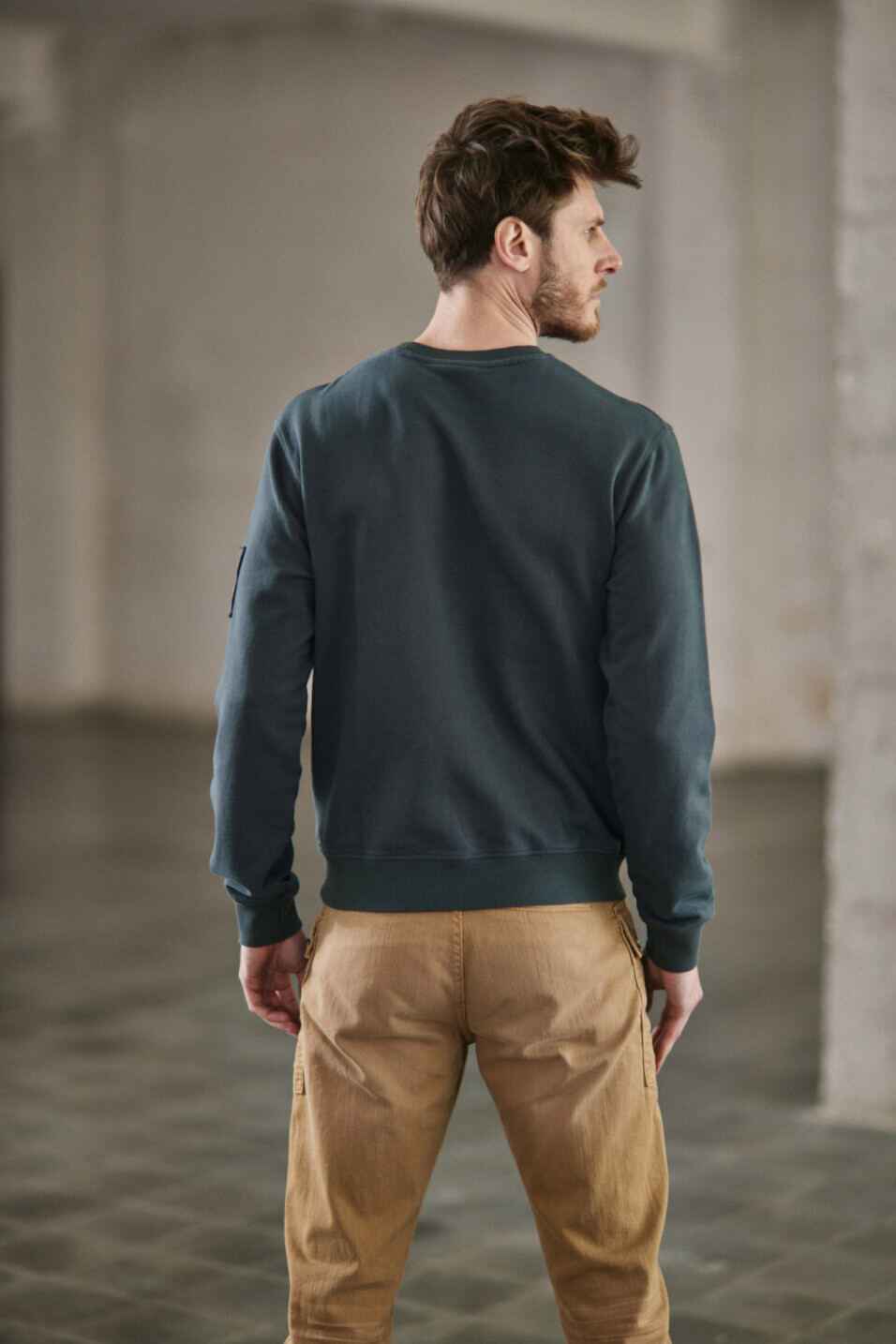 Straight sweatshirt Man Baton Snug Anthra | Freeman T. Porter