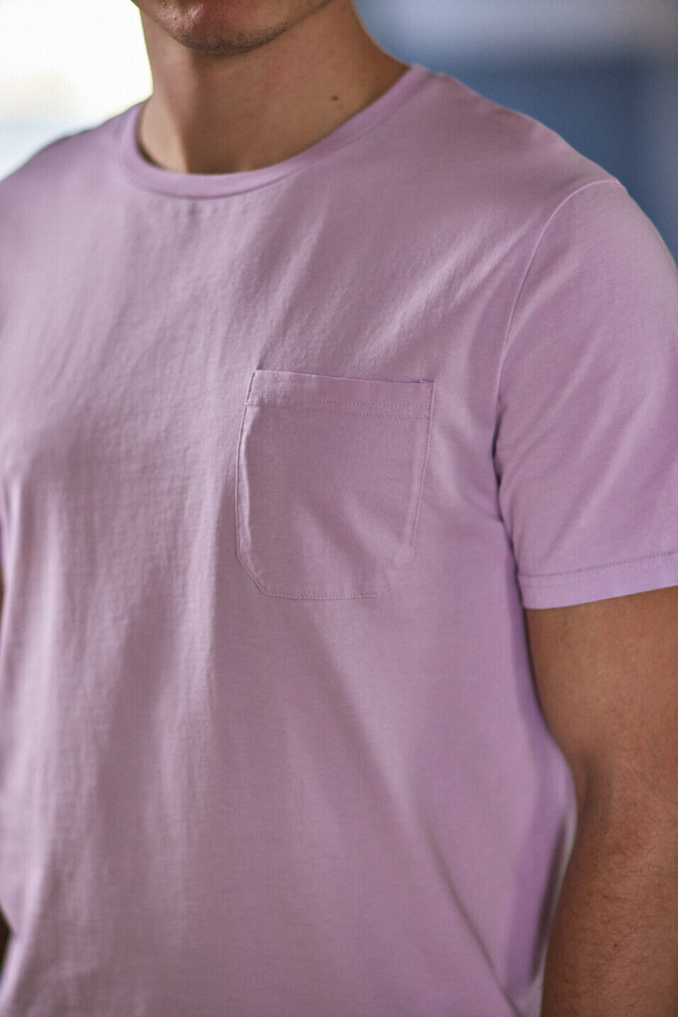 Gerades T-Shirt Man Flavio Illinois Lilac | Freeman T. Porter