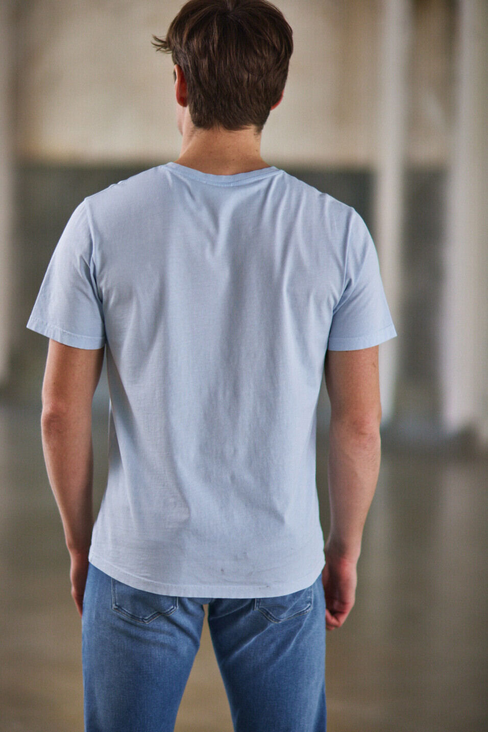 T-shirt à poche Homme Flavio Illinois Blue sky | Freeman T. Porter