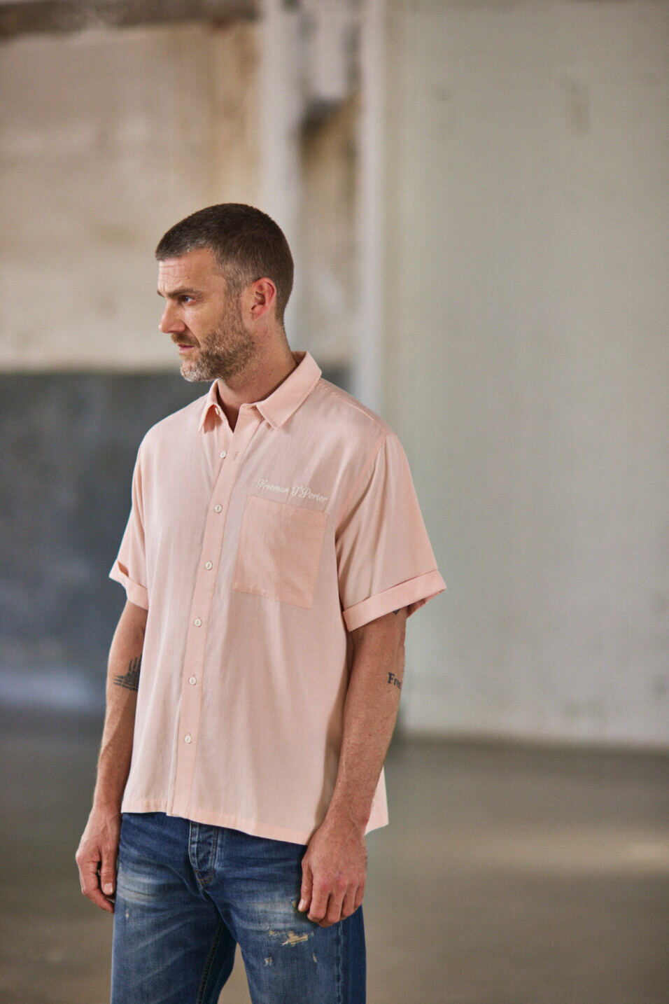 Relax shirt Man Marco Miami Light pink | Freeman T. Porter