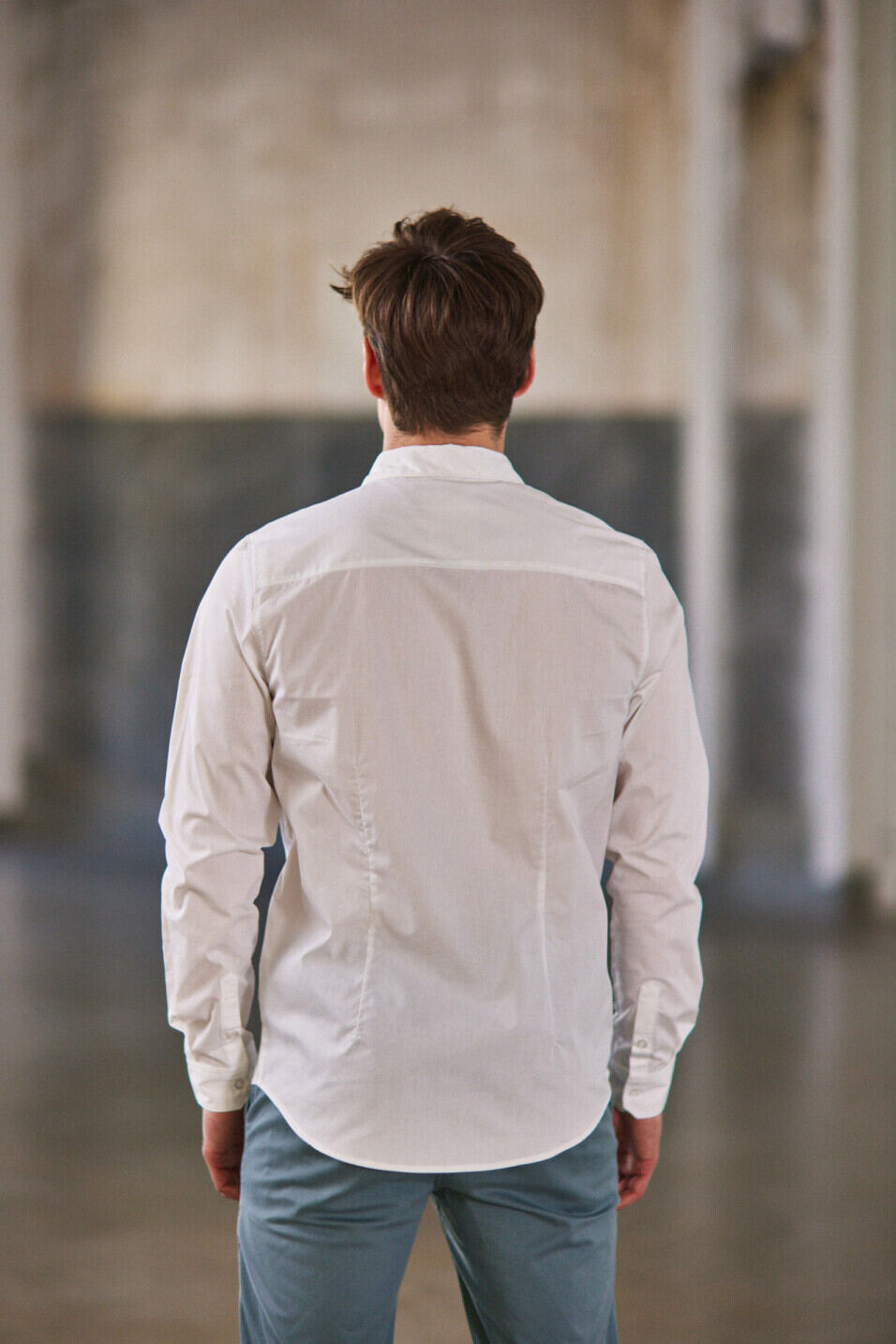 Camisa mangas largas Man Yoris Poplin Bright white | Freeman T. Porter