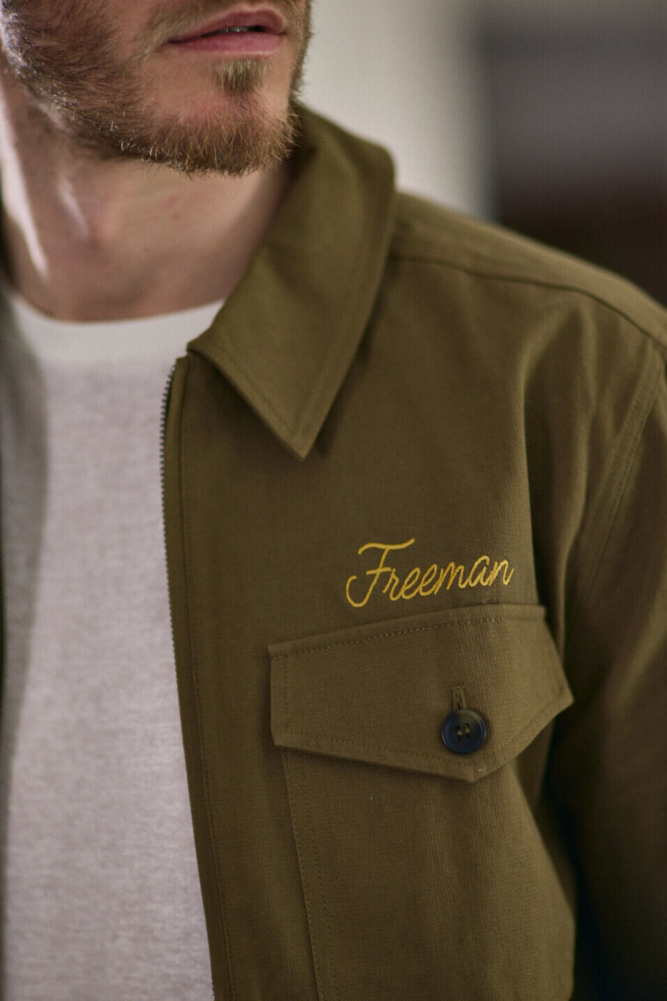 Straight jacket Man Antonio Dover Dusky green | Freeman T. Porter