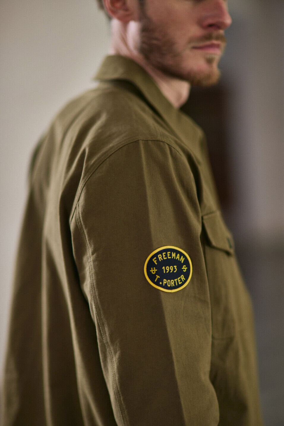 Straight jacket Man Antonio Dover Dusky green | Freeman T. Porter
