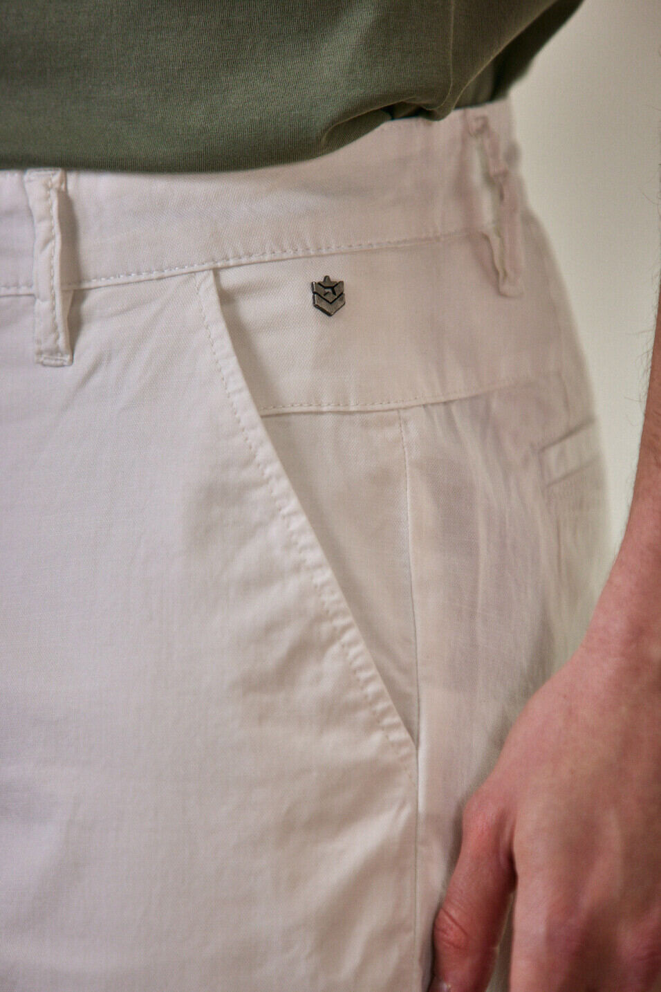 Pantalones chinos Man Bruce Spike Bright white | Freeman T. Porter