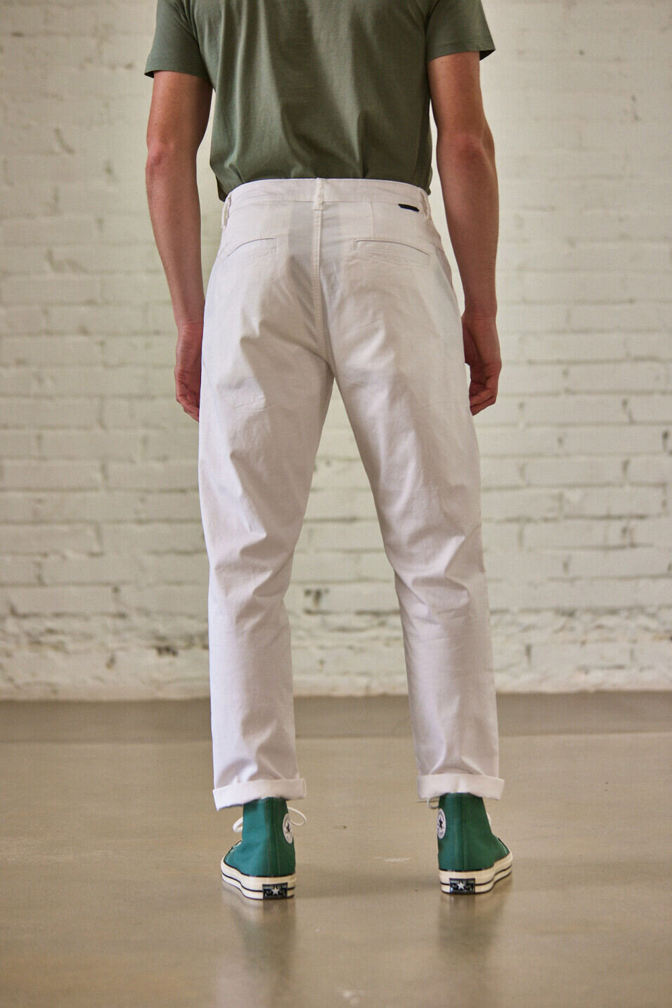 Pantalones chinos Man Bruce Spike Bright white | Freeman T. Porter