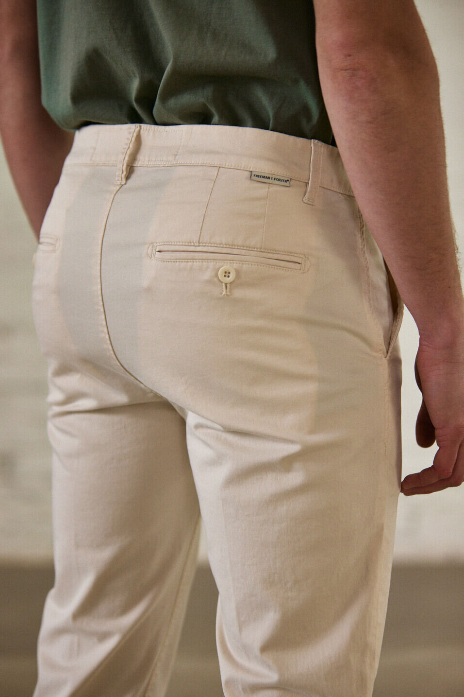 Pantalon chino Homme Mathis Bonito Overcast | Freeman T. Porter