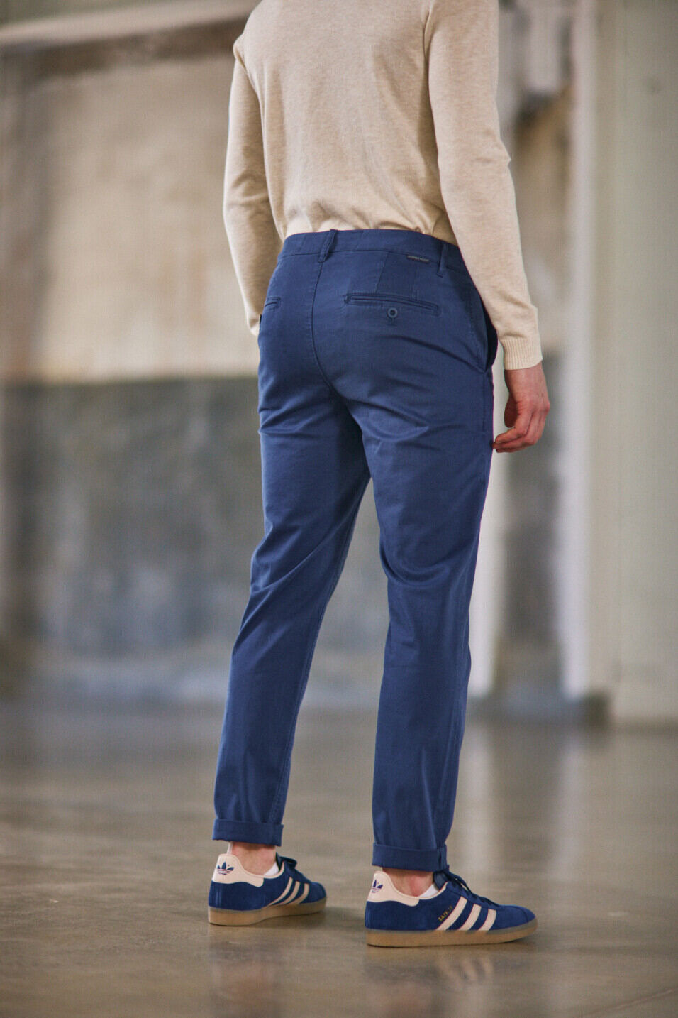 Pantalon chino Homme Mathis Bonito Naval blue | Freeman T. Porter