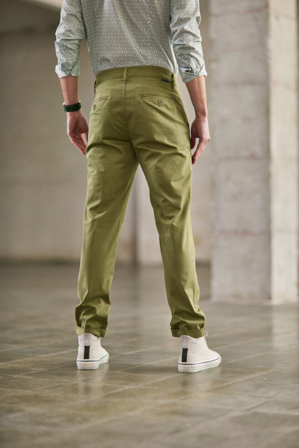 Pantalones chinos Man Mathis Bonito Deep lichen green | Freeman T. Porter