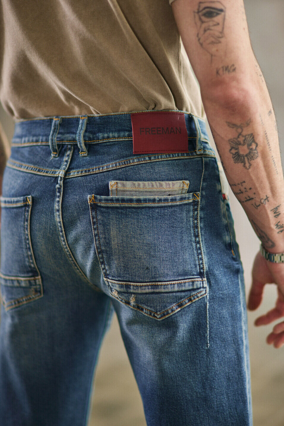 Jeans droit Homme Kurt Sienne | Freeman T. Porter