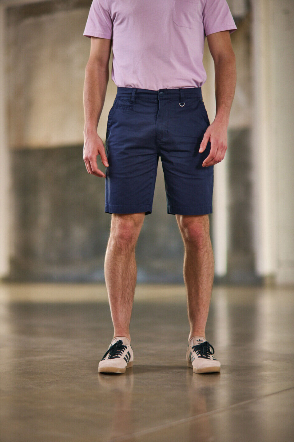 Pantalones cortos chinos Man Gino Short Spike Navy | Freeman T. Porter