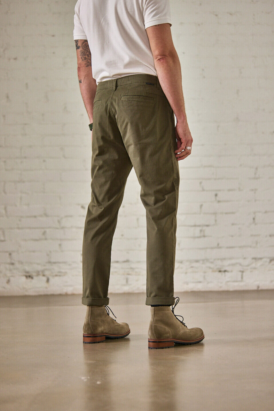 Pantalones chinos Man Bruce Otway Dusty olive | Freeman T. Porter