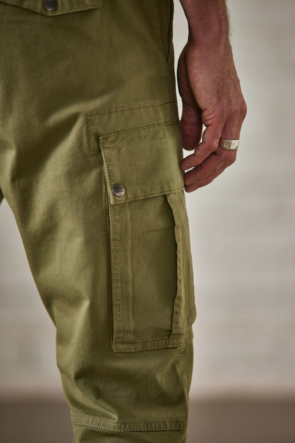 Pantalon cargo Homme Hugo Zip Oregon Deep lichen green | Freeman T. Porter