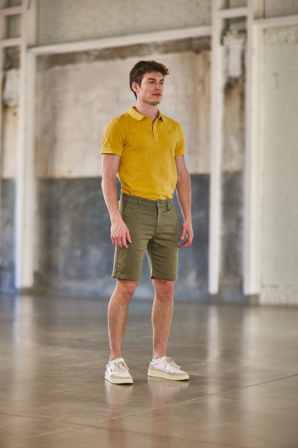 Pantalones cortos chinos Man Gino Short Epic Deep lichen green | Freeman T. Porter