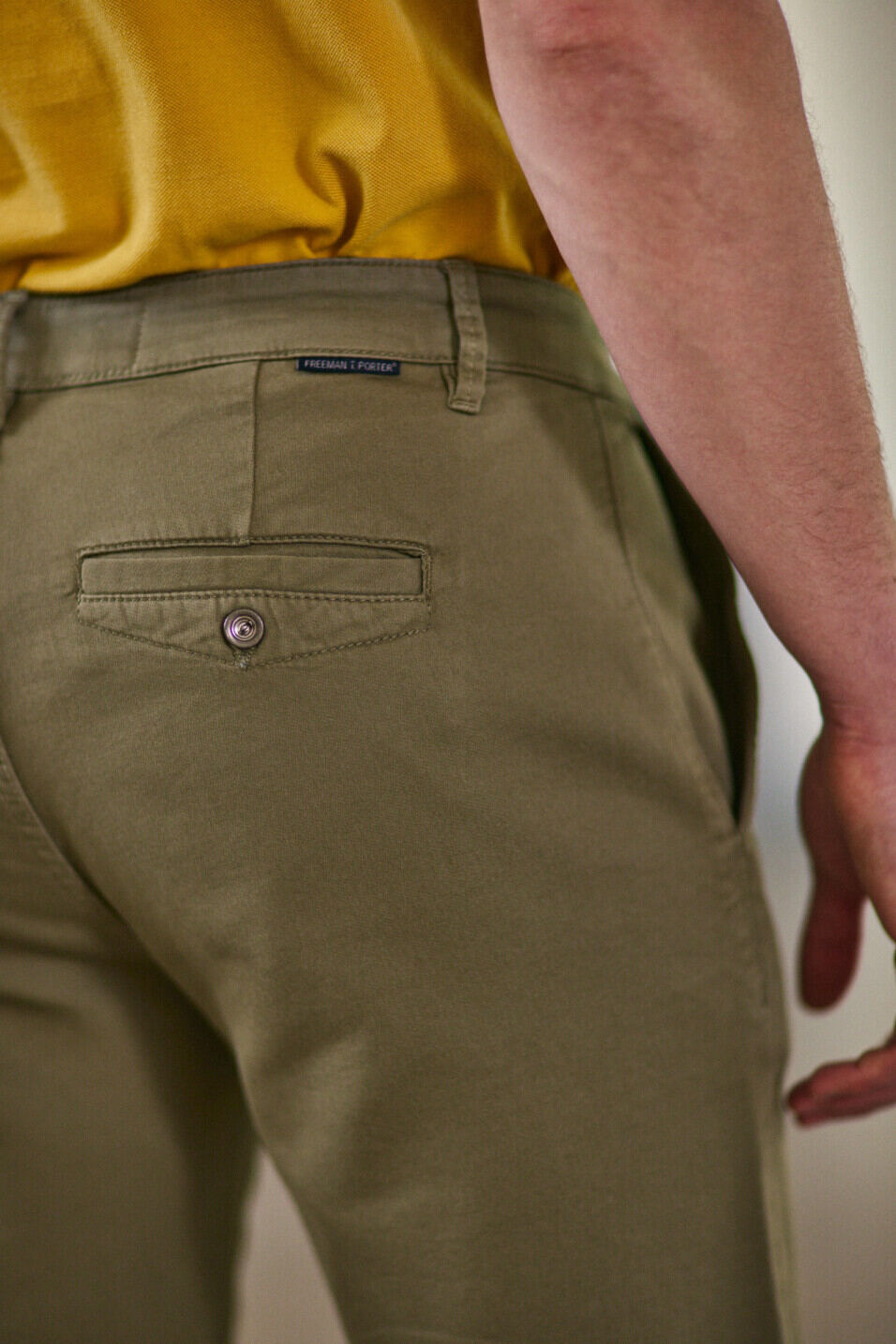 Pantalones cortos chinos Man Gino Short Epic Deep lichen green | Freeman T. Porter