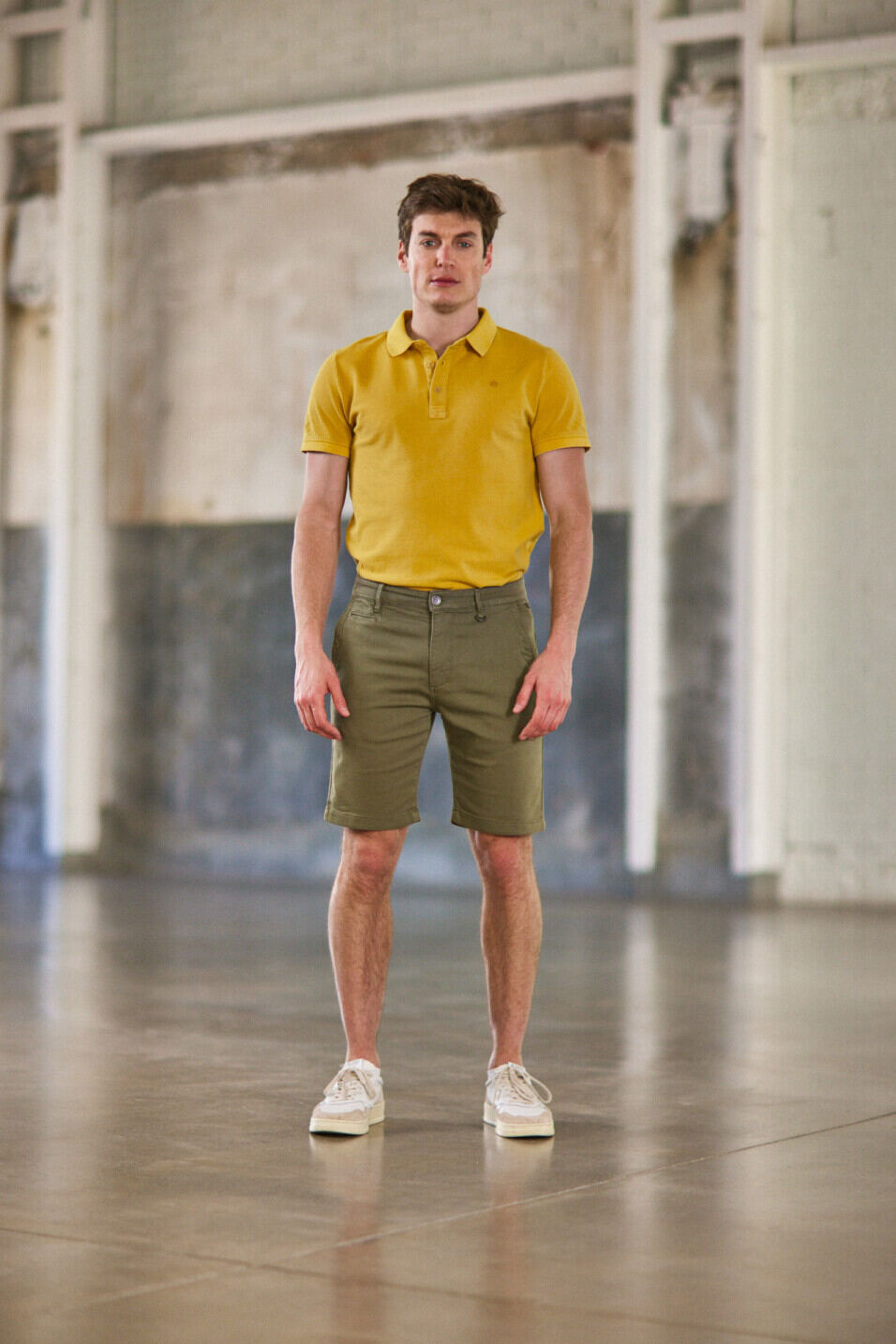 Chino Shorts Slim Man Gino Short Epic Deep lichen green | Freeman T. Porter