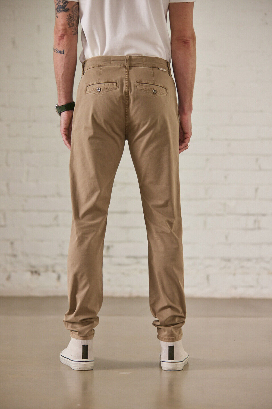 Pantalón chino slim fit Man Gino Bellissimo Lead gray | Freeman T. Porter