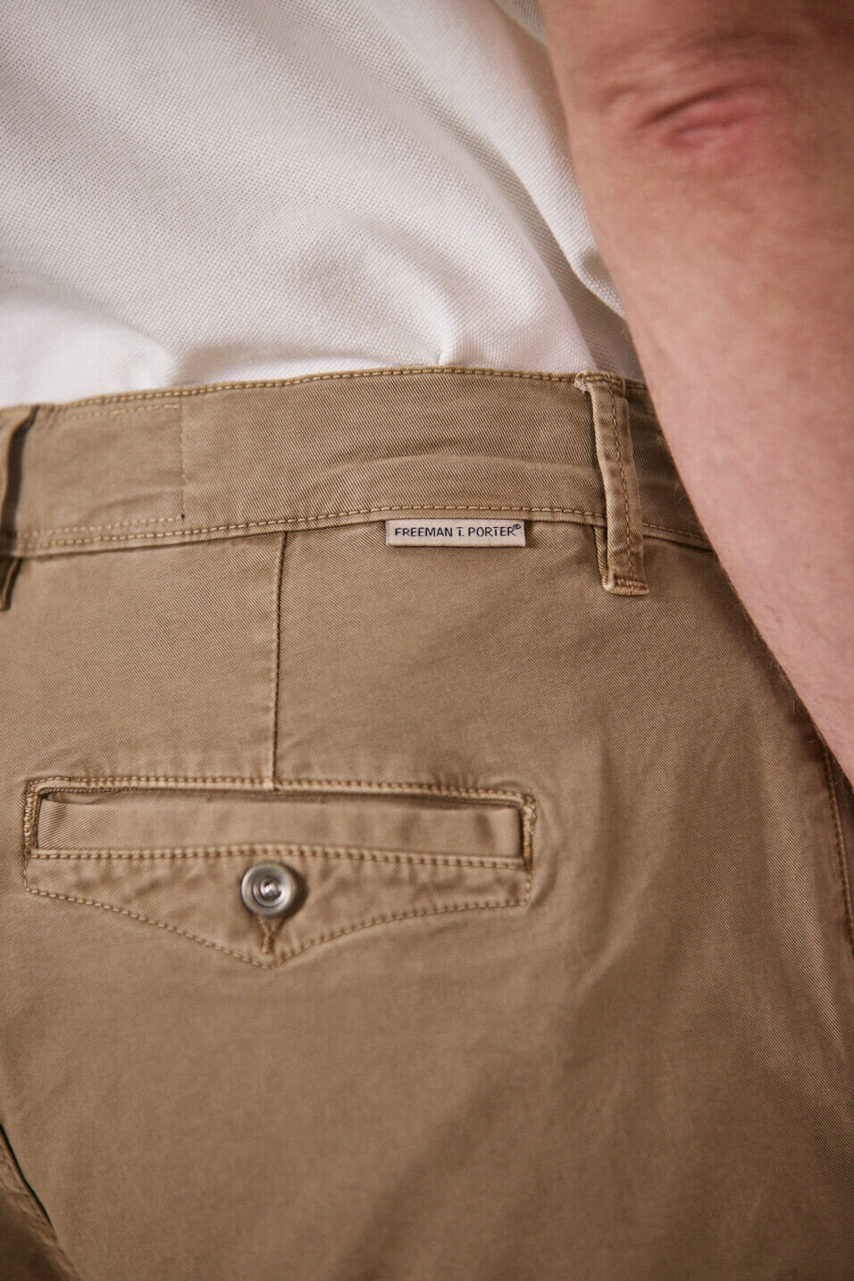 Pantalon chino slim Homme Gino Bellissimo Lead gray | Freeman T. Porter