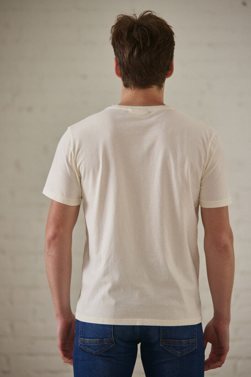 T-shirt à poche Homme Flavio Illinois Egret | Freeman T. Porter