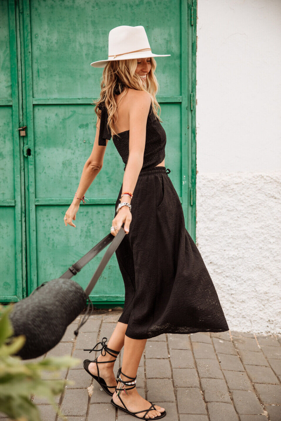 Long skirt Woman Jostine Plain Tropical Black | Freeman T. Porter