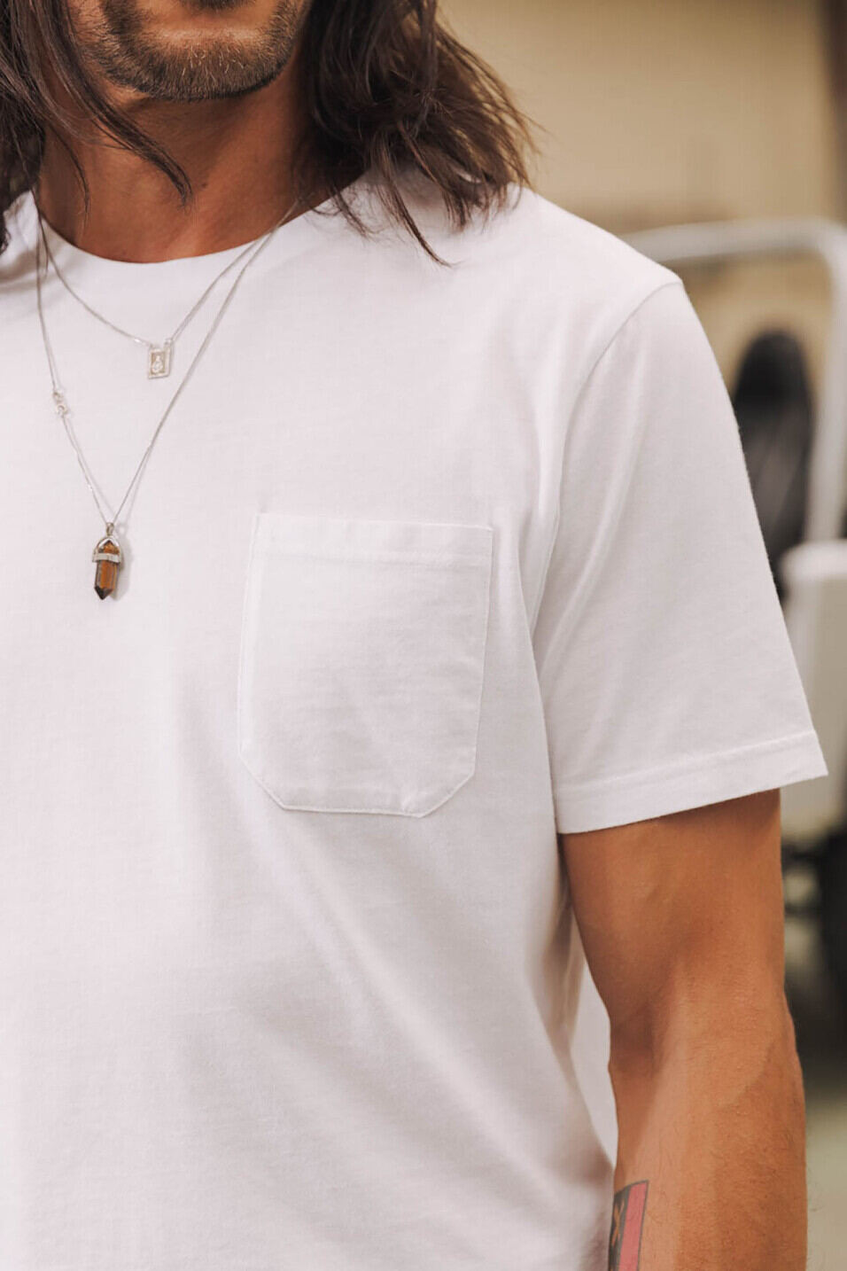 Short sleeve shirt Man Flavio Illinois Bright white | Freeman T. Porter