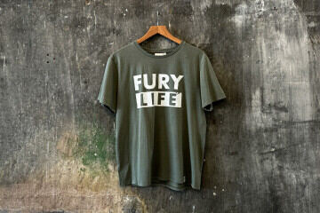 Gerades T-Shirt Man Ivander Fury Life Dusty olive | Freeman T. Porter